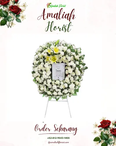 Krans Bunga Duka Cita di Tanjunganom